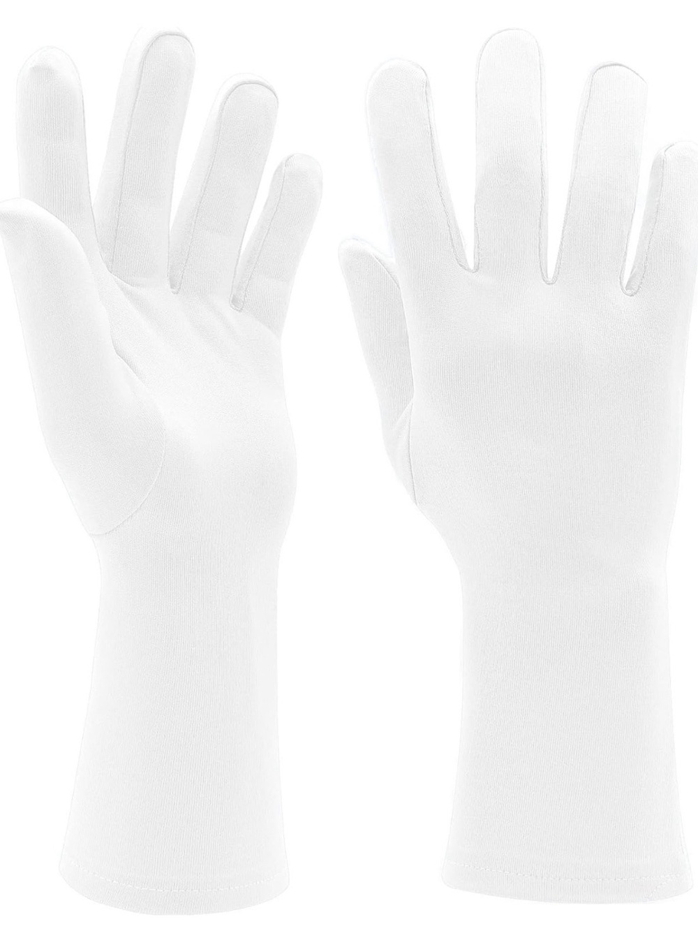 White Cotton Lining Gloves - Classic Women's Gloves